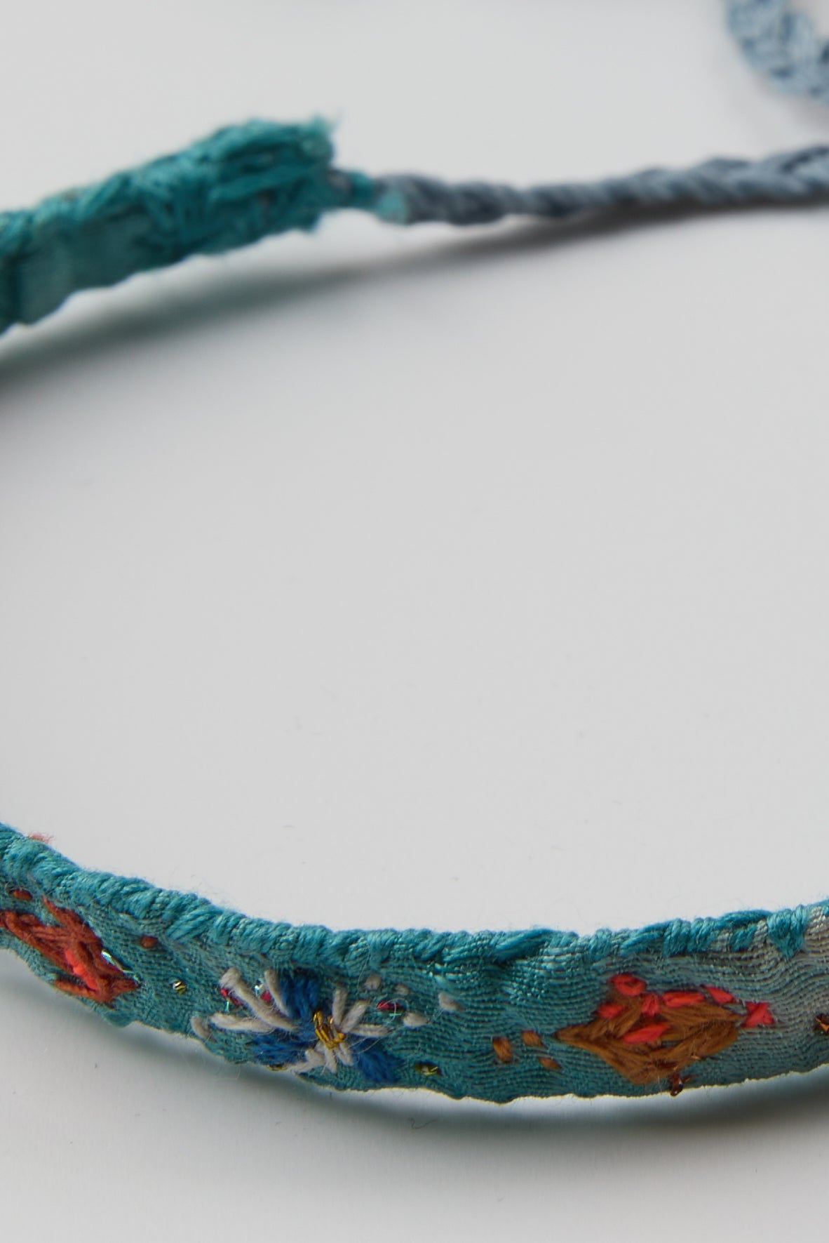 BLUE EMBROIDERED BRACELET