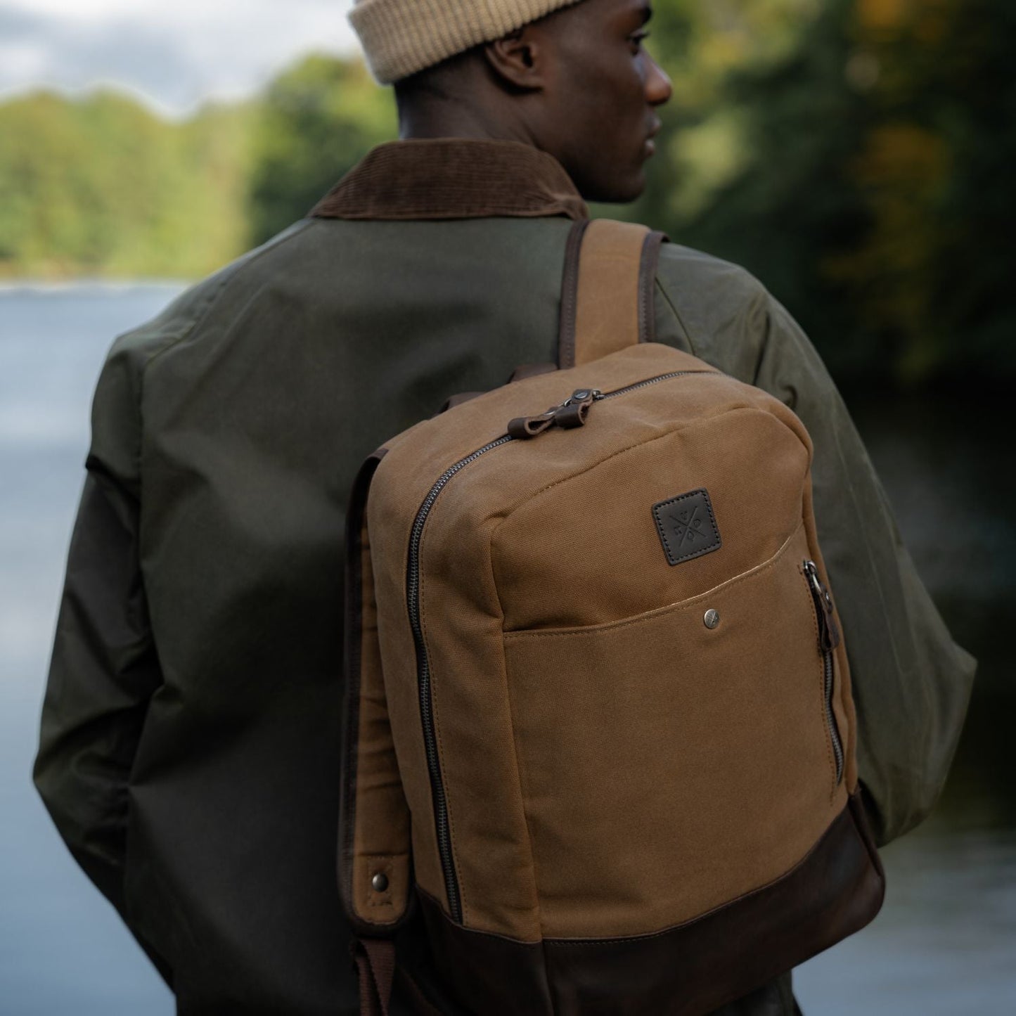 Eden - Waxed Canvas Backpack - Tan