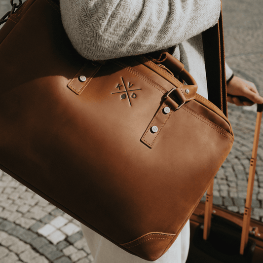 Longford - Reclaimed Leather Briefcase - Tan
