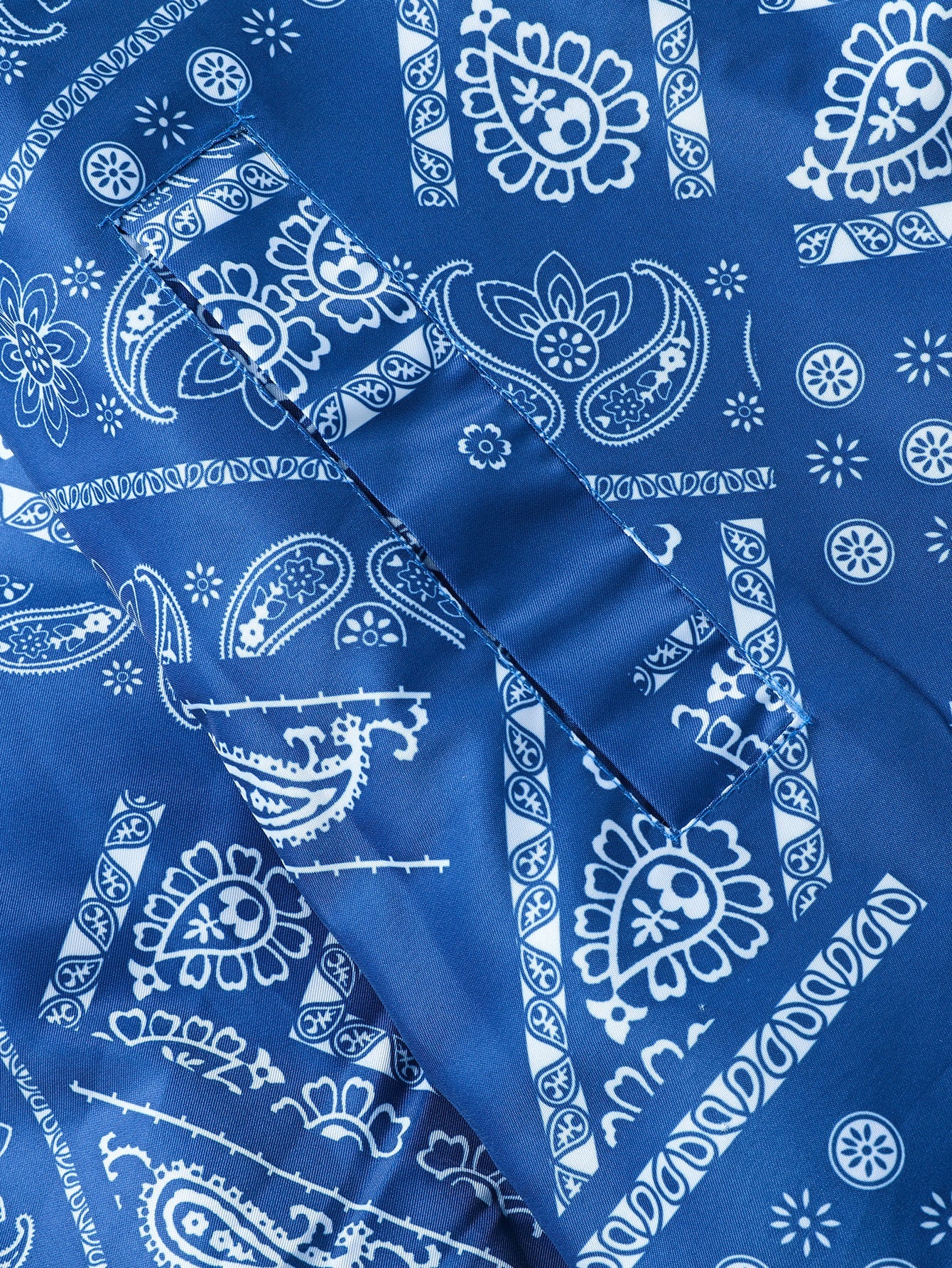 Reversible Paisley Puffer Coat