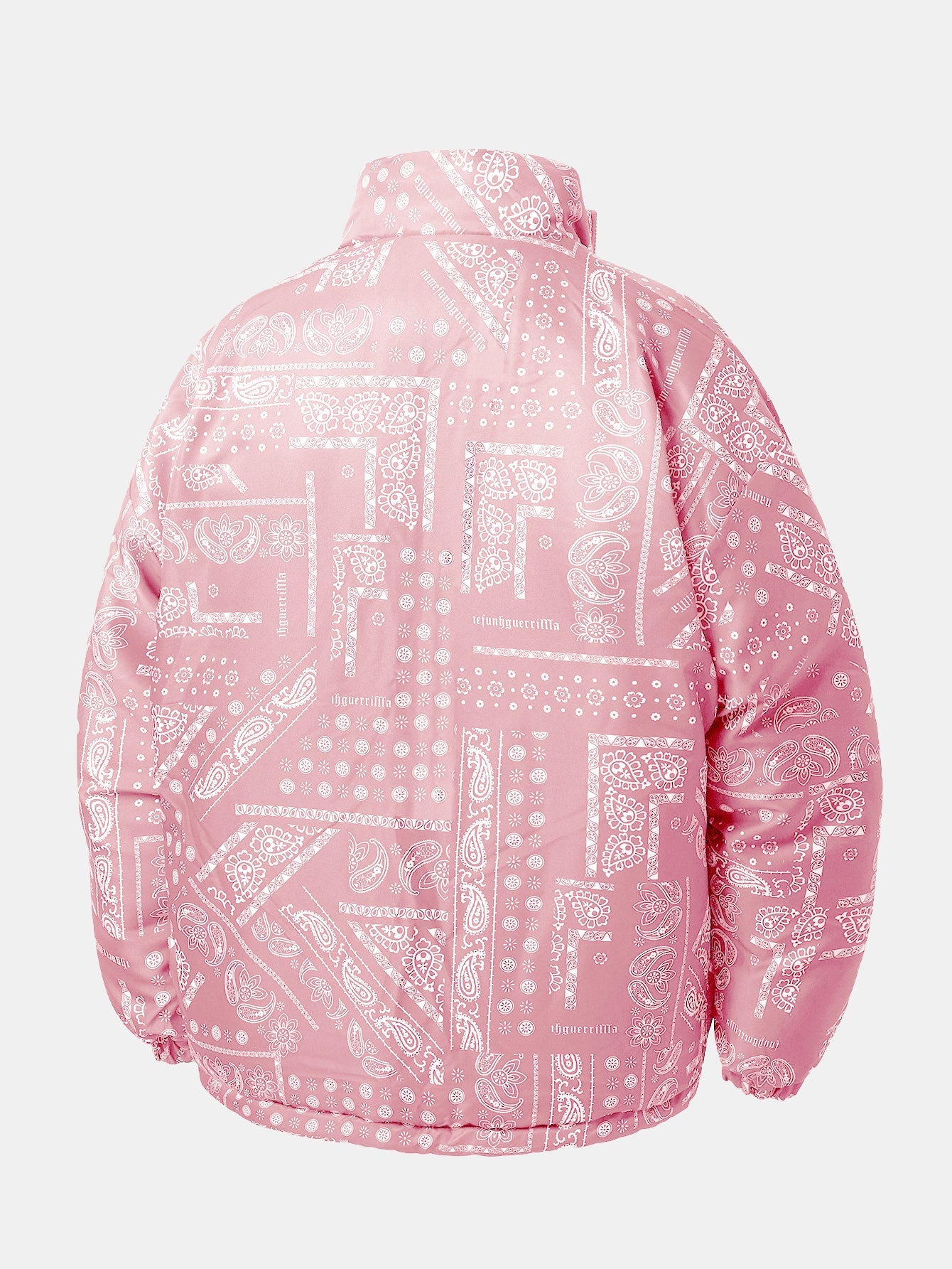 Reversible Paisley Puffer Coat