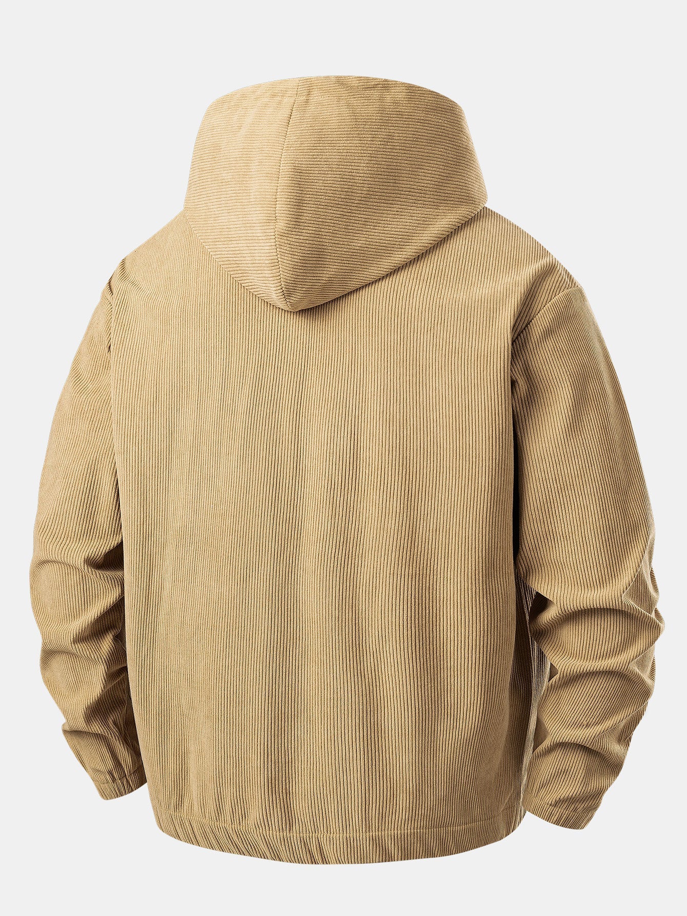 Relax Fit Quarter-Zip Corduroy Hoodie