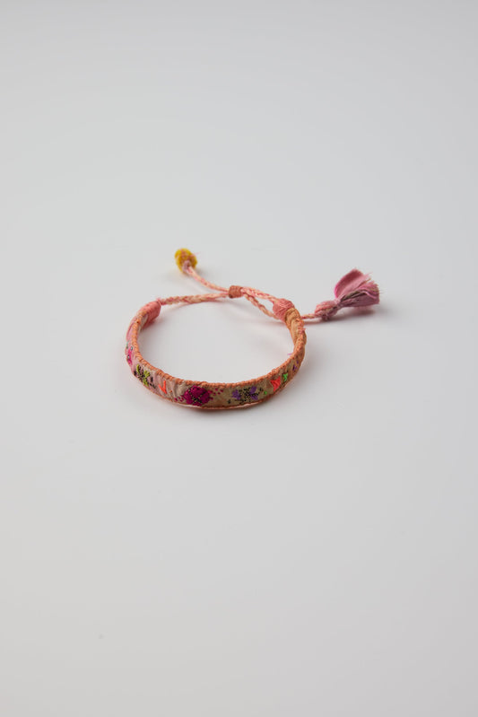 ORANGE EMBROIDERED BRACELET