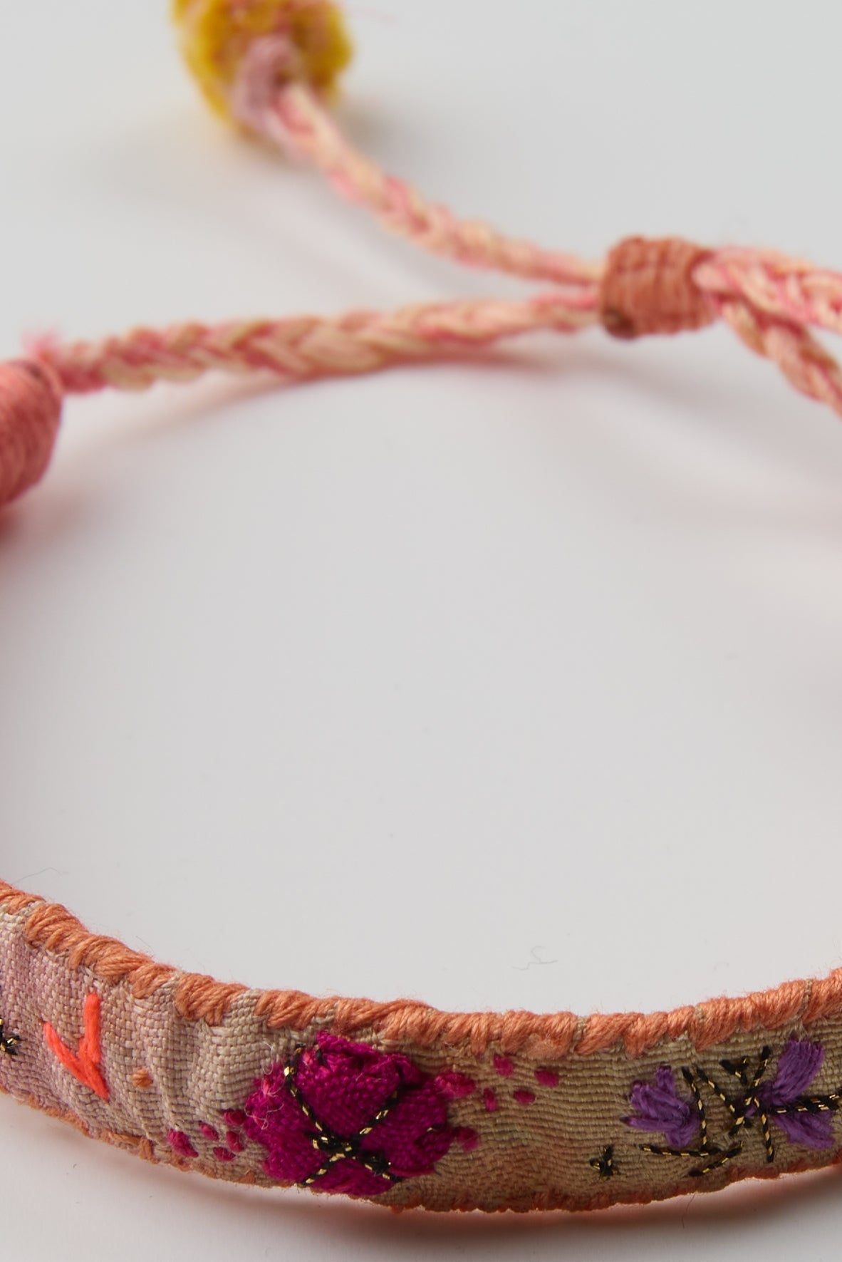 ORANGE EMBROIDERED BRACELET