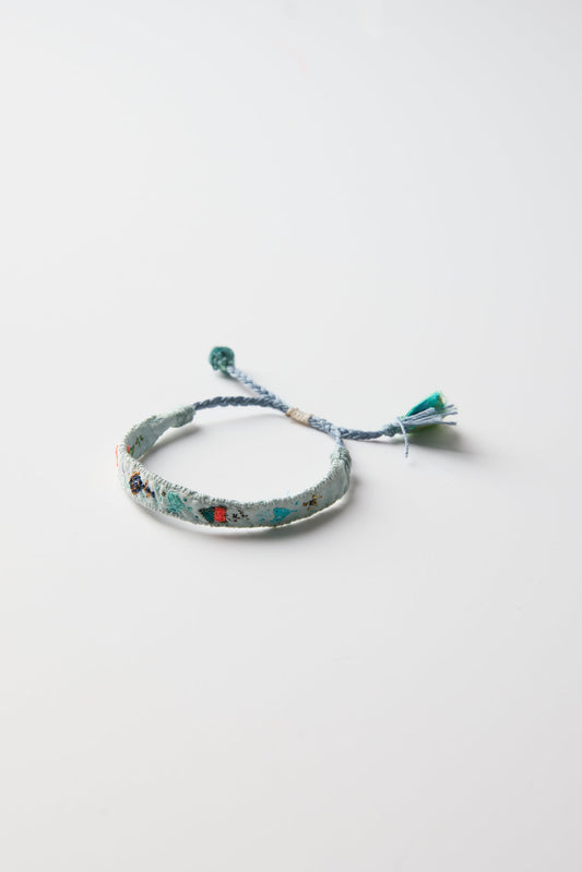 BLUE EMBROIDERED BRACELET