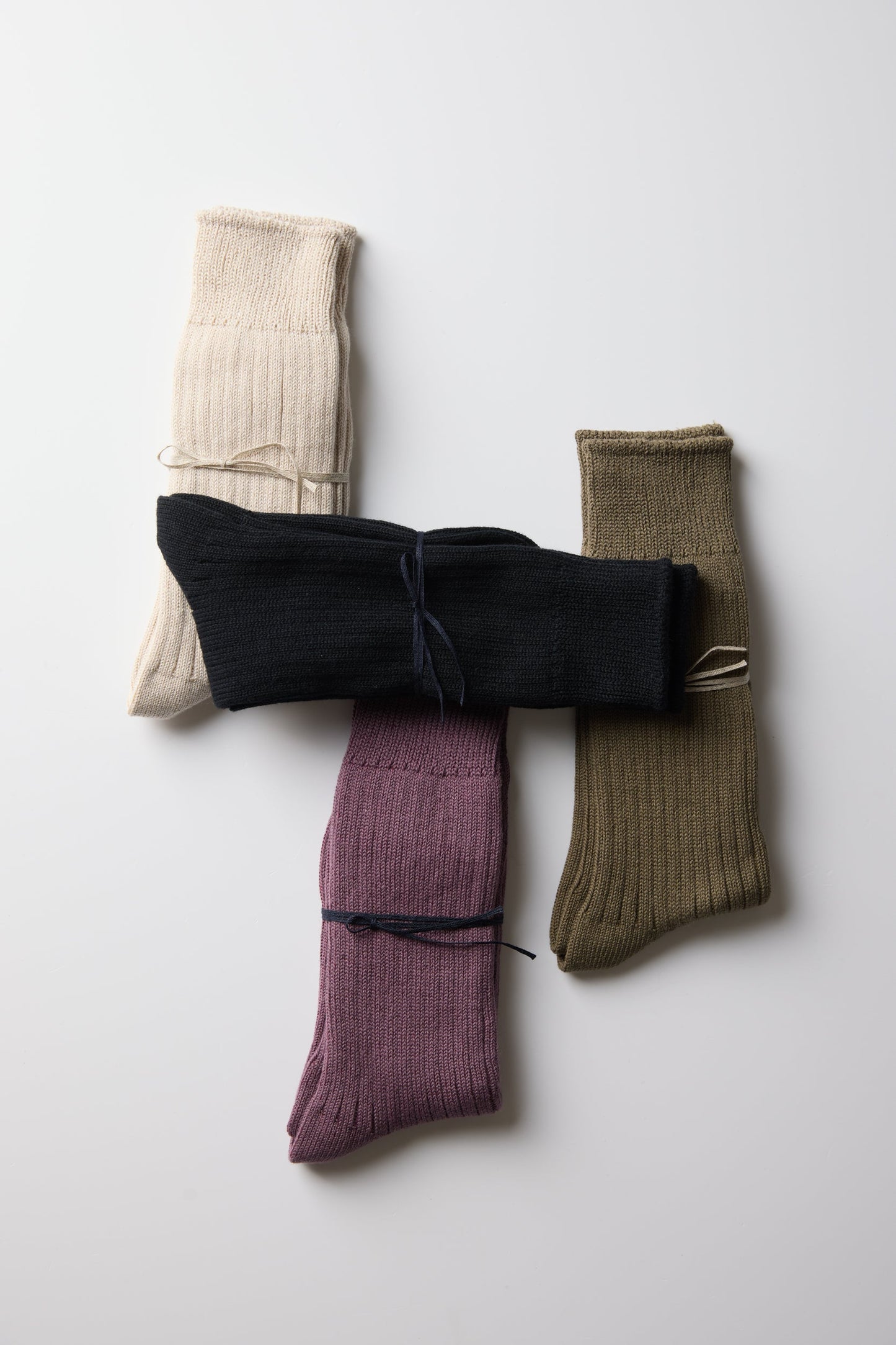 FINE RIB C SOCKS