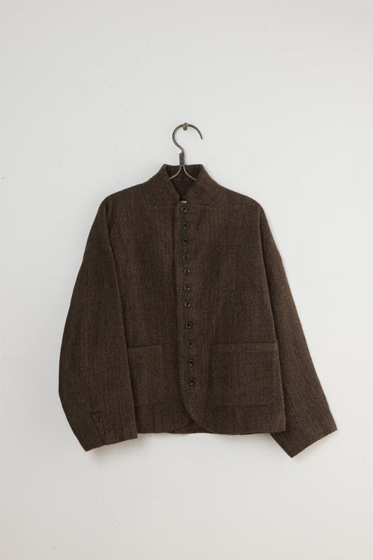 W HERRINGBONE JACKET