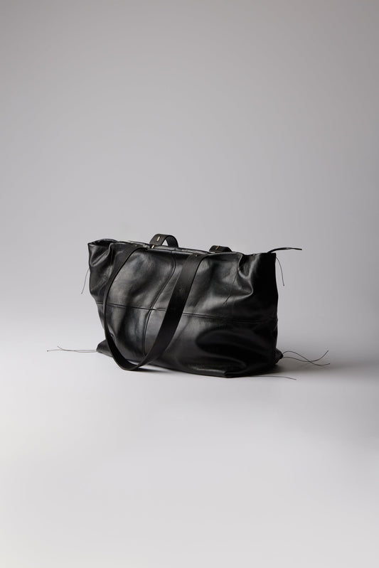 DOUBLE HANDLE PATCHWORK BAG