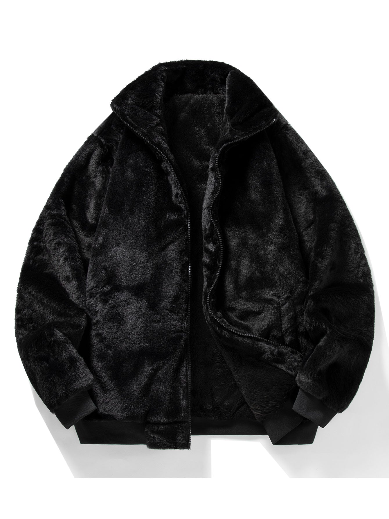 Faux Fur Zipper Jacket