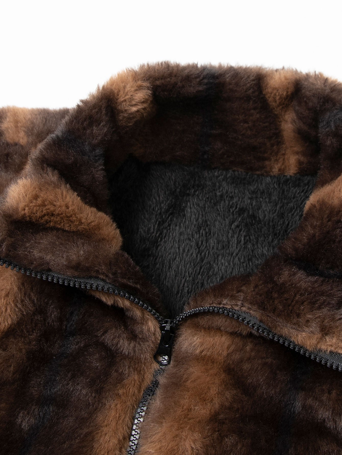 Faux Fur Zipper Jacket