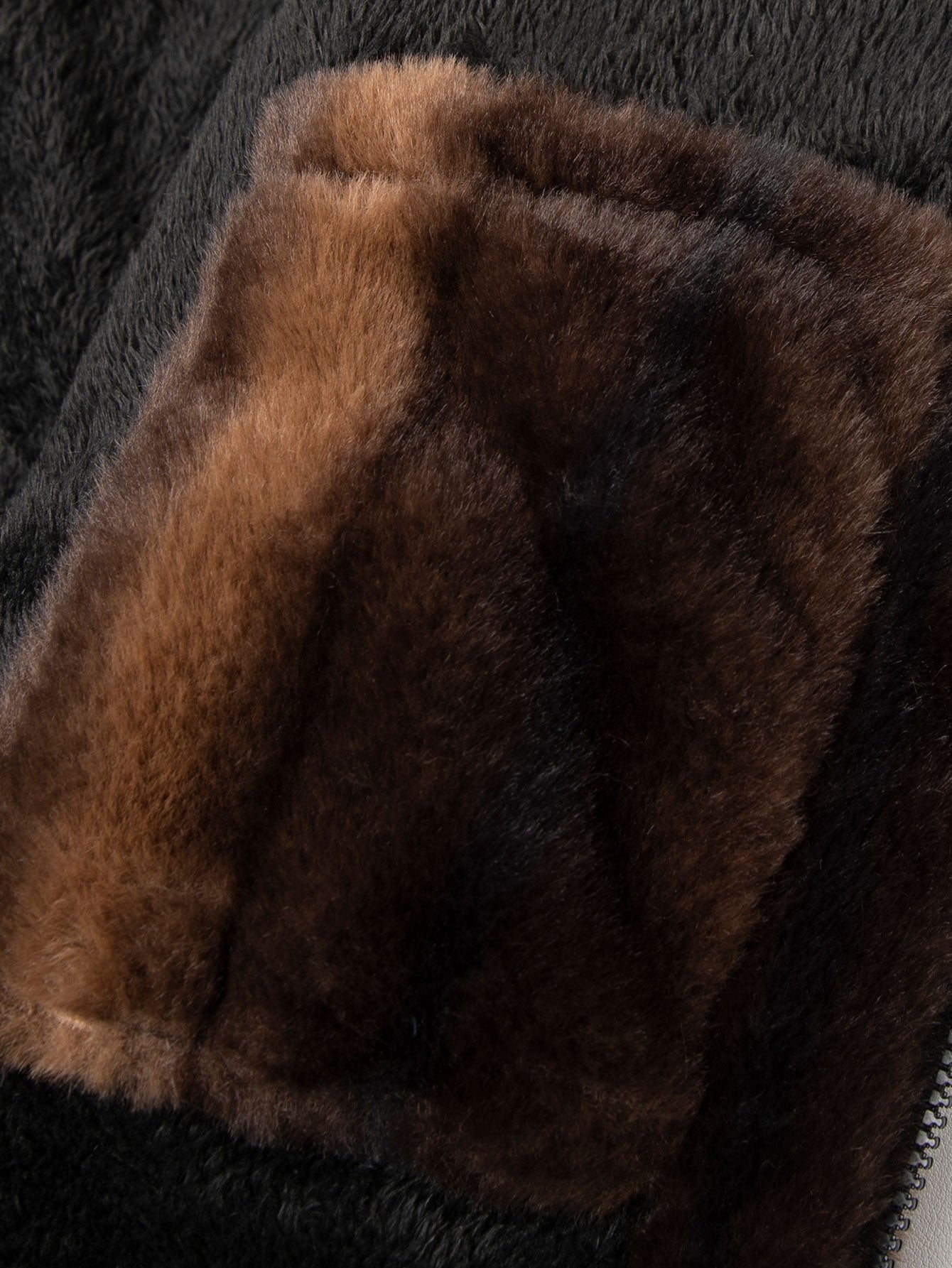 Faux Fur Zipper Jacket