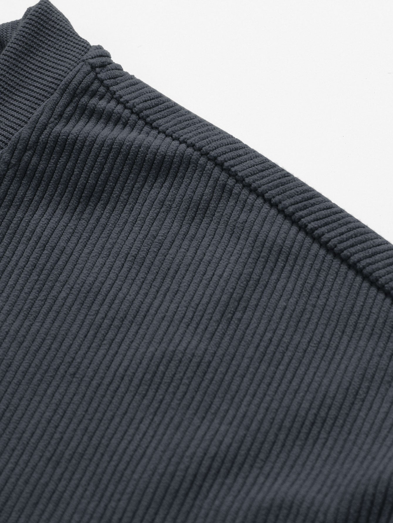 2 In 1 Crew Neck Stretch Corduroy Sweatshirt