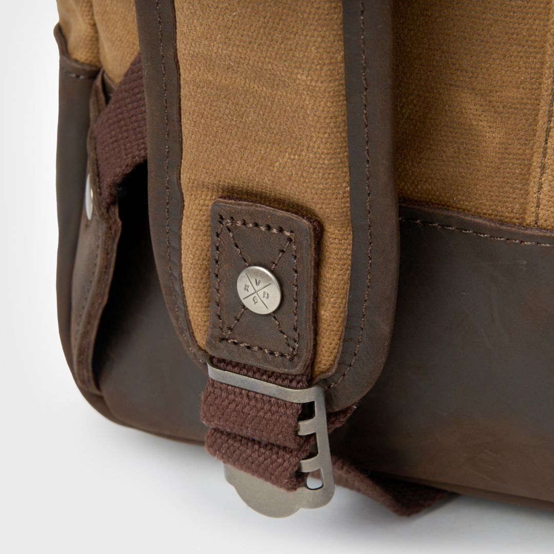 Eden - Waxed Canvas Backpack - Tan