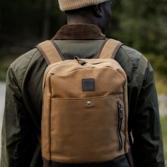 Eden - Waxed Canvas Backpack - Tan