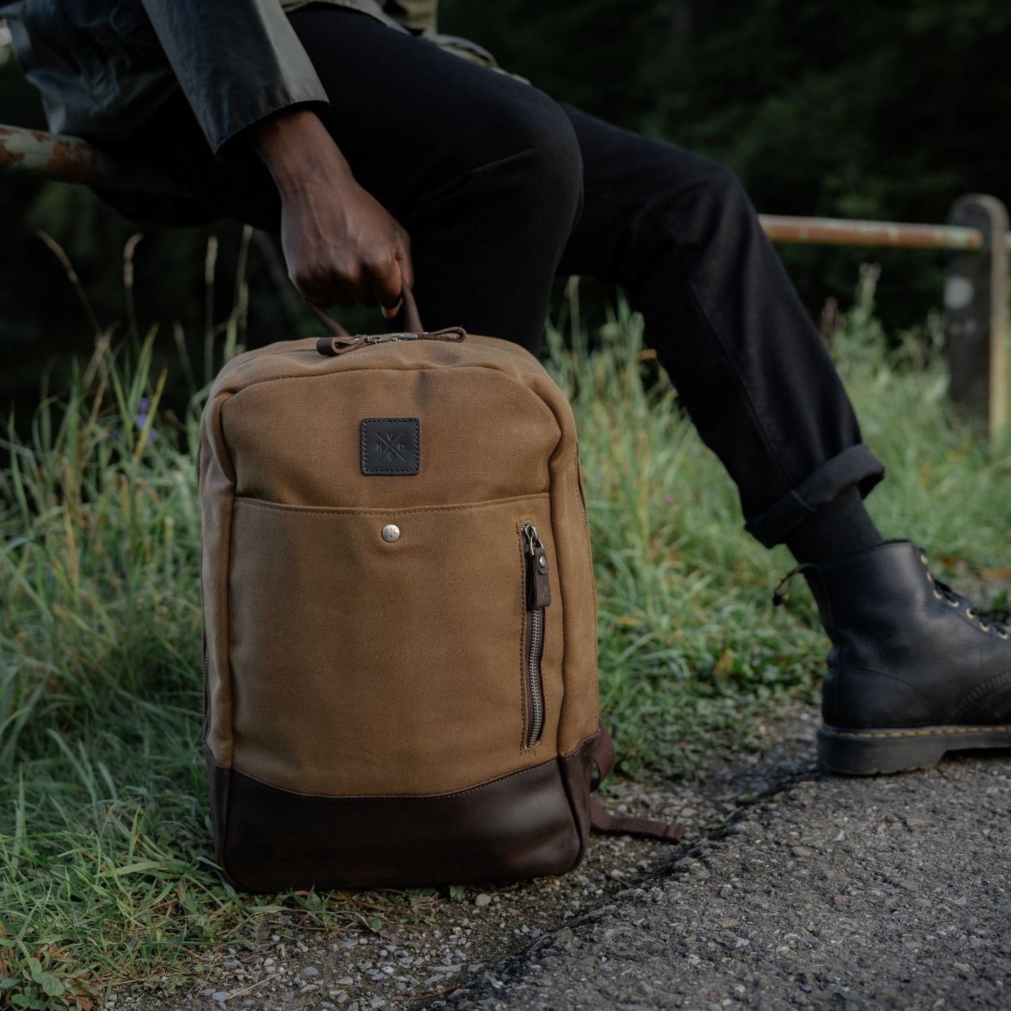 Eden - Waxed Canvas Backpack - Tan