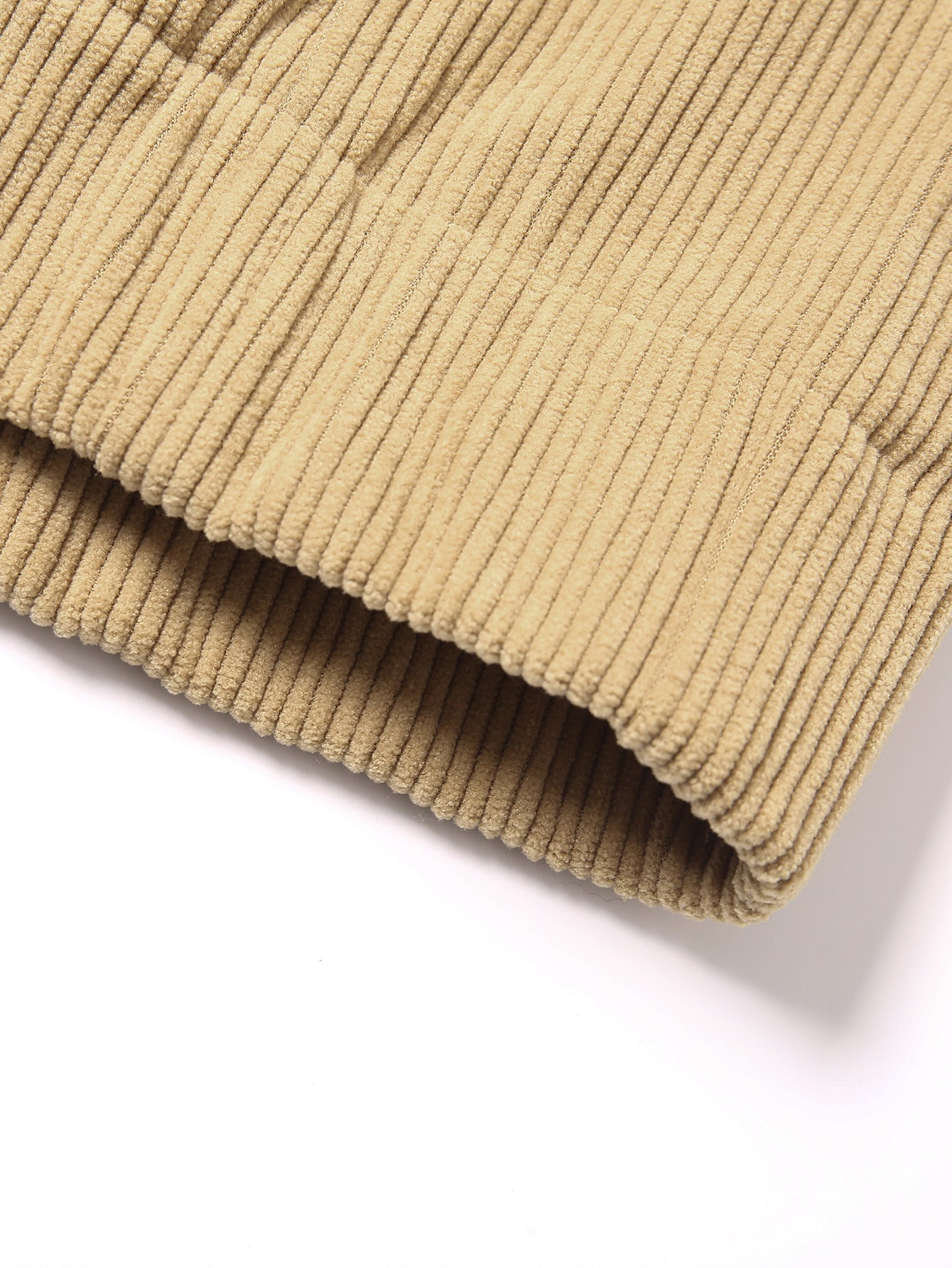 Relax Fit Quarter-Zip Corduroy Hoodie