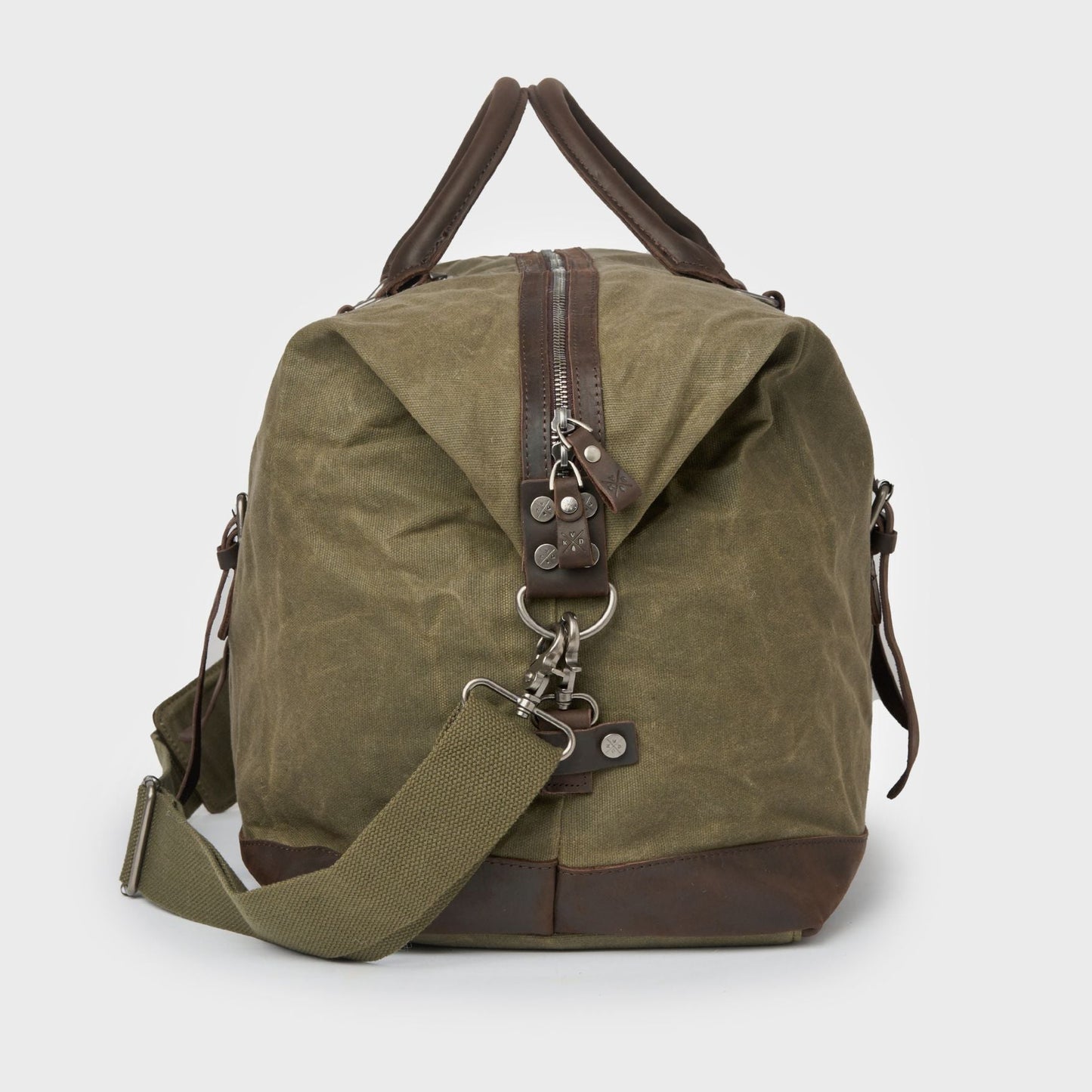 Humber 2.0 - Waxed Canvas Holdall - Moss Green