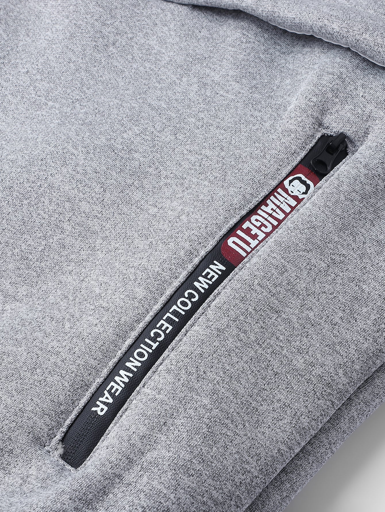 Black Cat Print Teddy Lined Zipper Hoodie