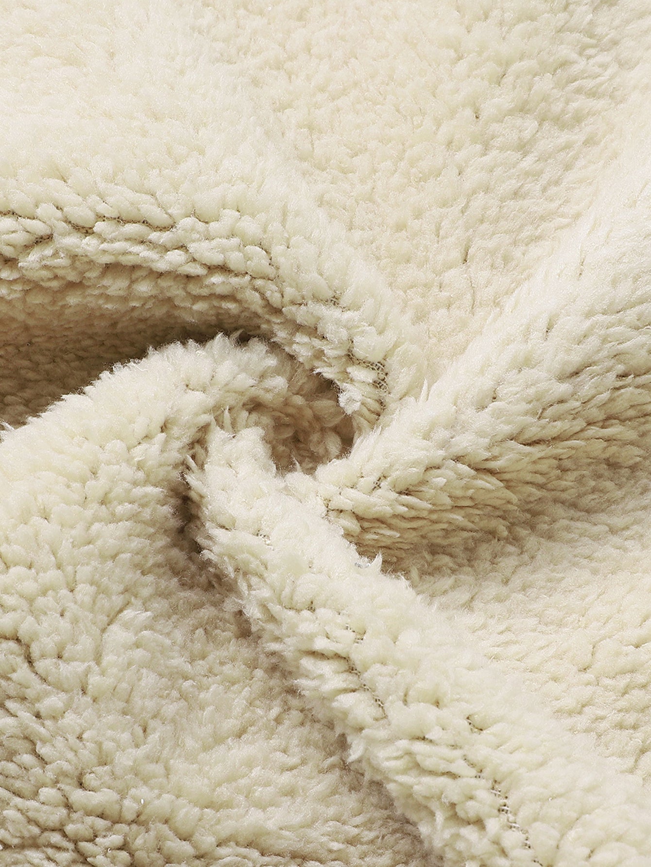 Black Cat Print Teddy Lined Zipper Hoodie