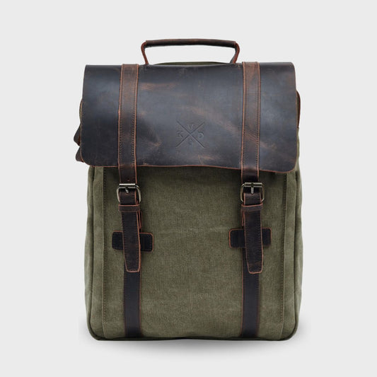 Tamar - Canvas Backpack - Moss Green