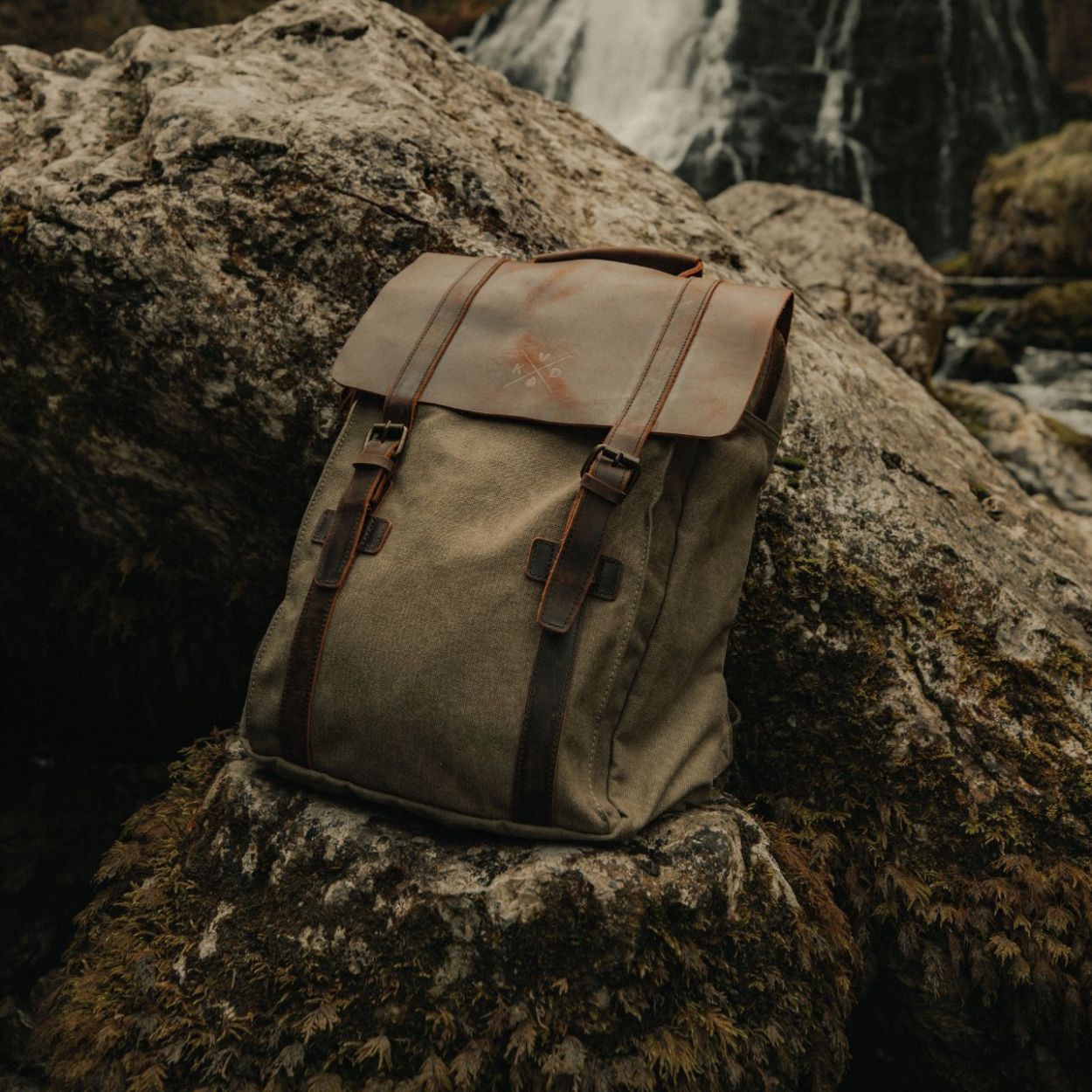 Tamar - Canvas Backpack - Moss Green