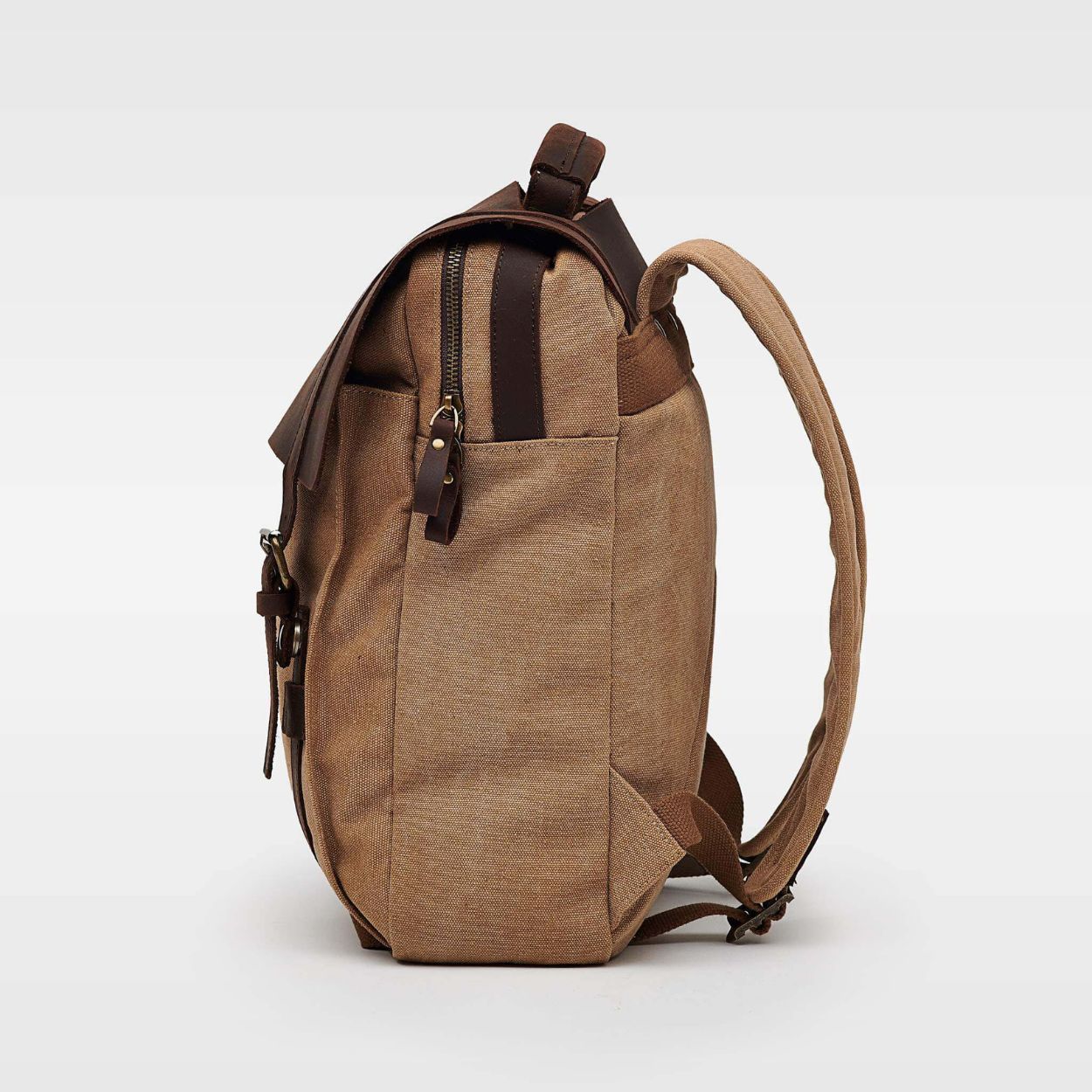 Tamar - Canvas Backpack - Tan