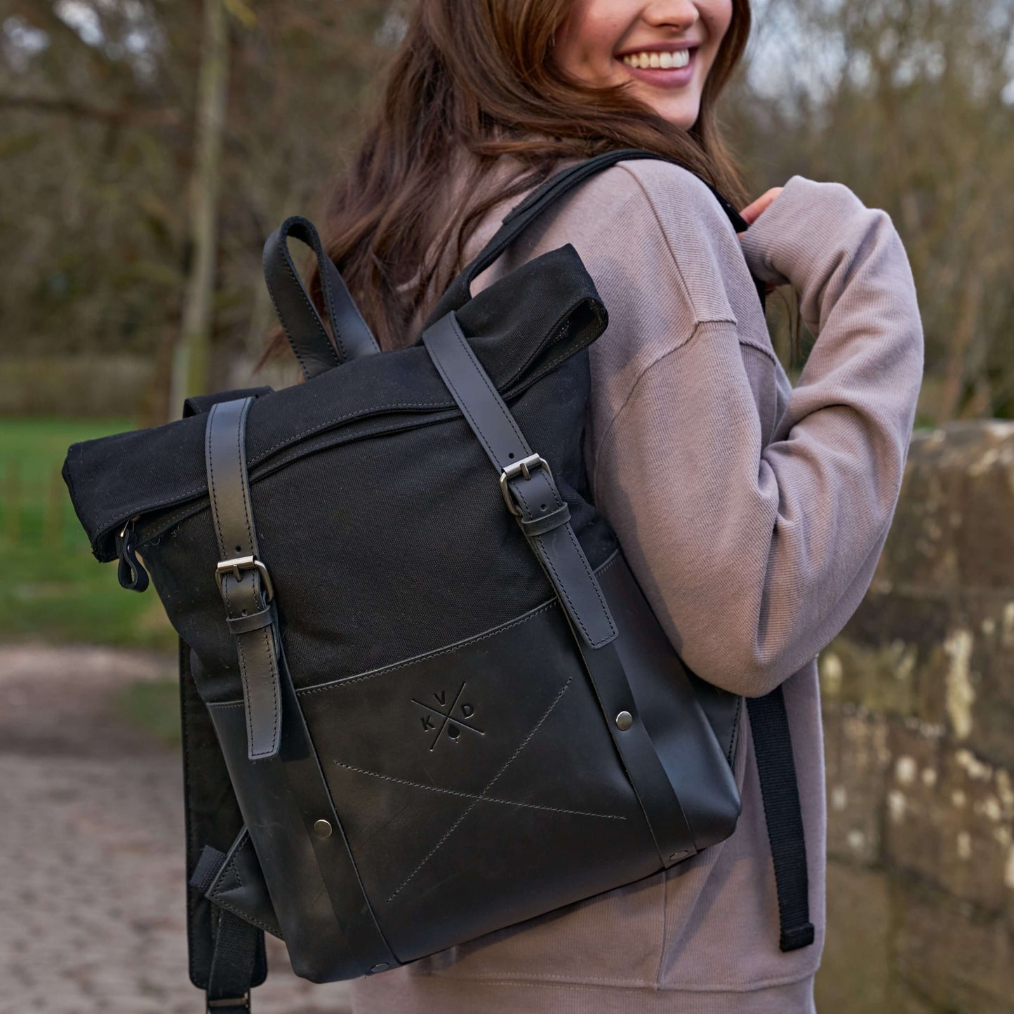 Witham - Canvas Backpack - All Black