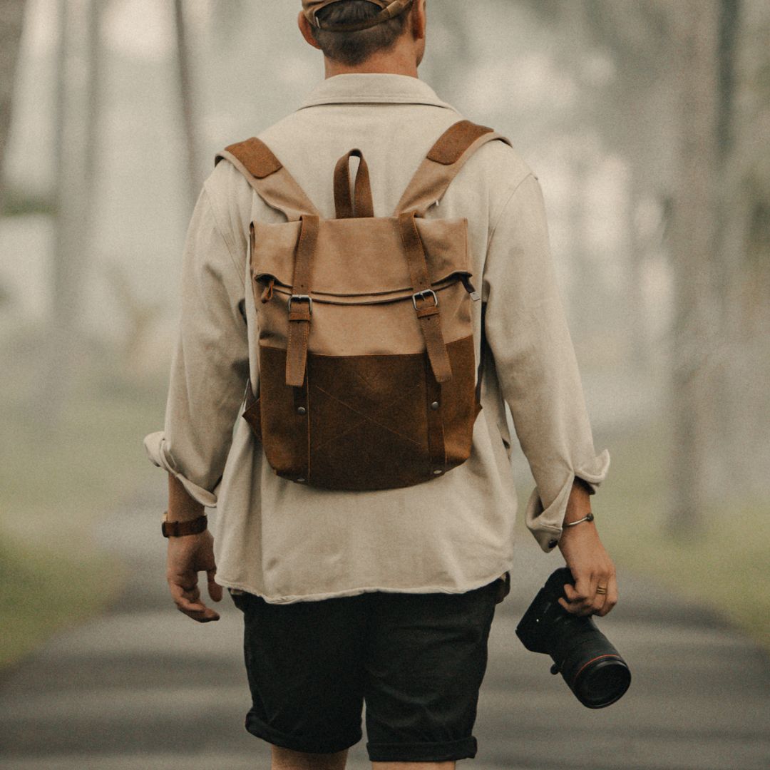 Witham - Canvas Backpack - Tan