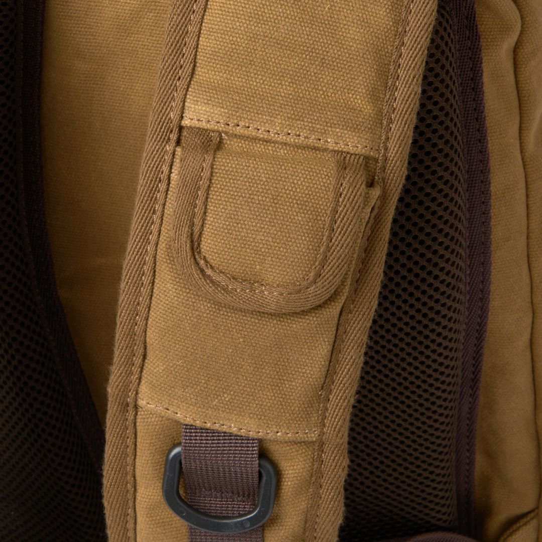 Roe - Waxed Canvas Adventure Backpack - Tan