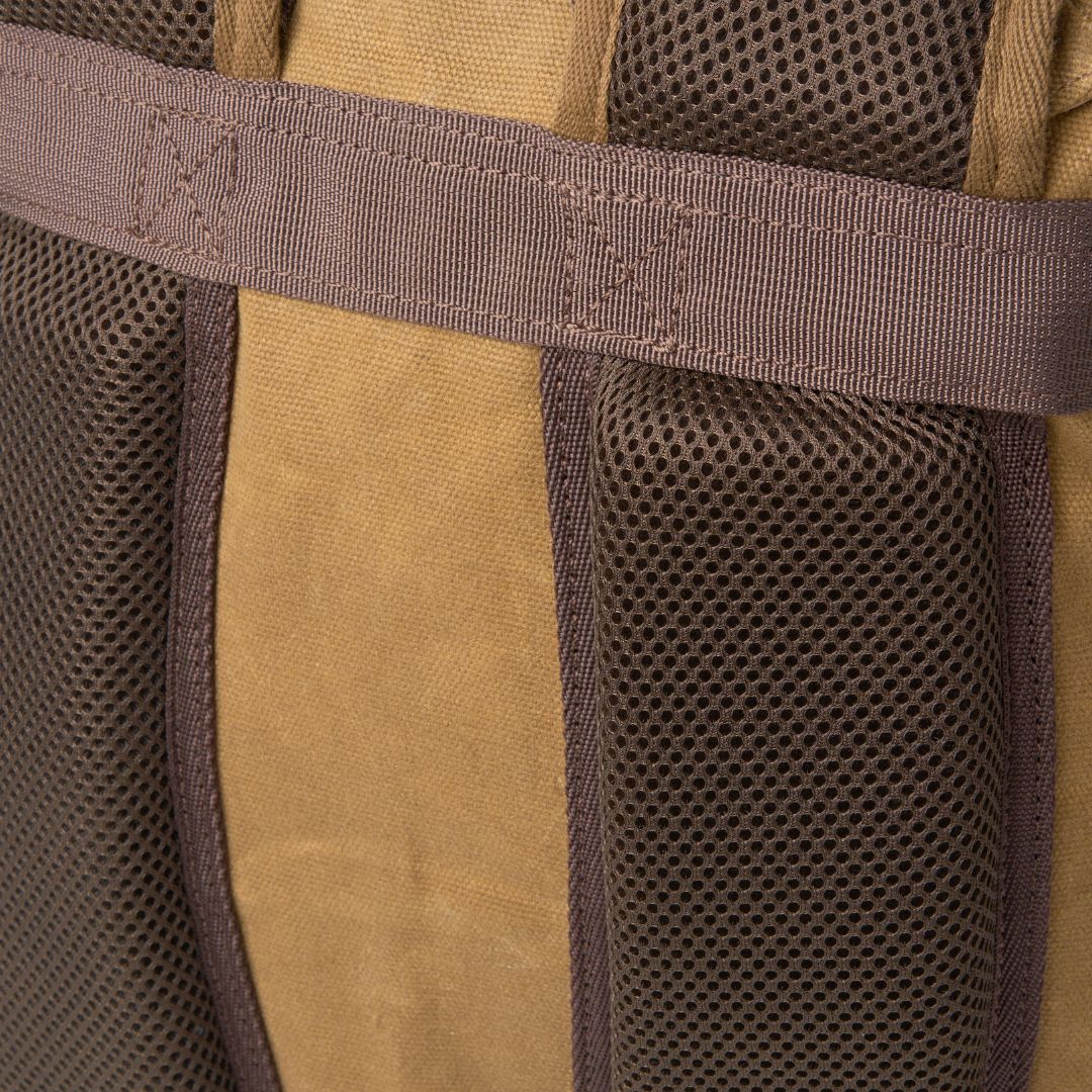 Roe - Waxed Canvas Adventure Backpack - Tan