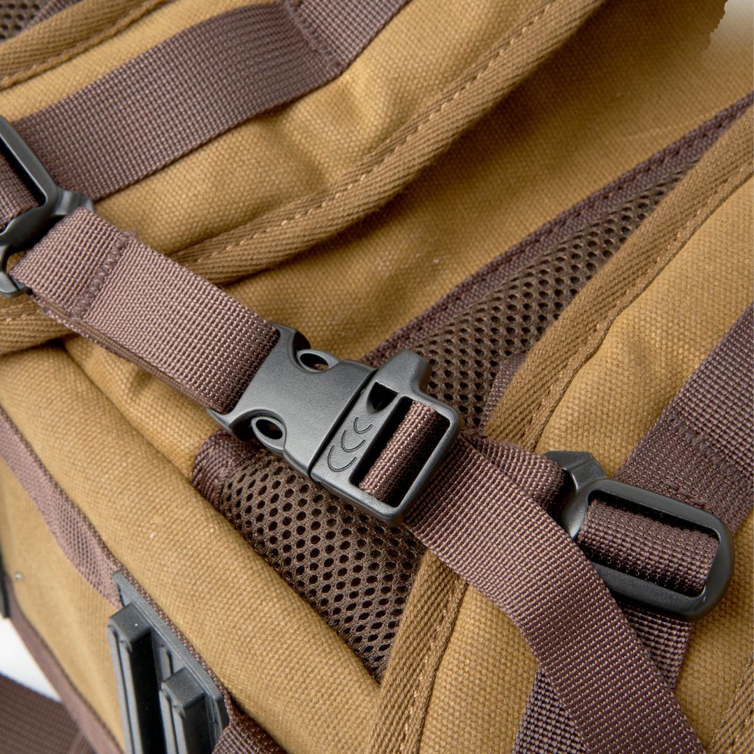 Roe - Waxed Canvas Adventure Backpack - Tan