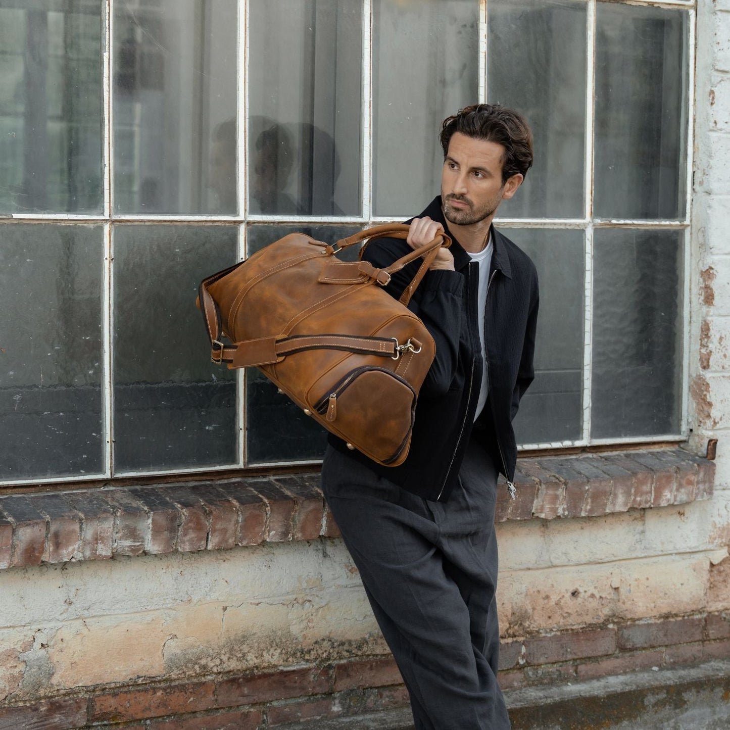 Winster - Leather Holdall - Tan