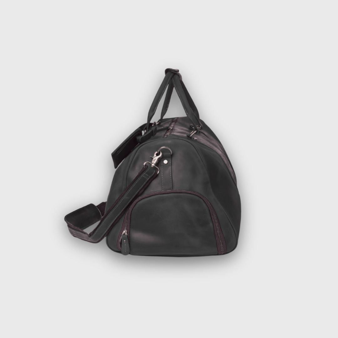 Winster - Leather Holdall - Black