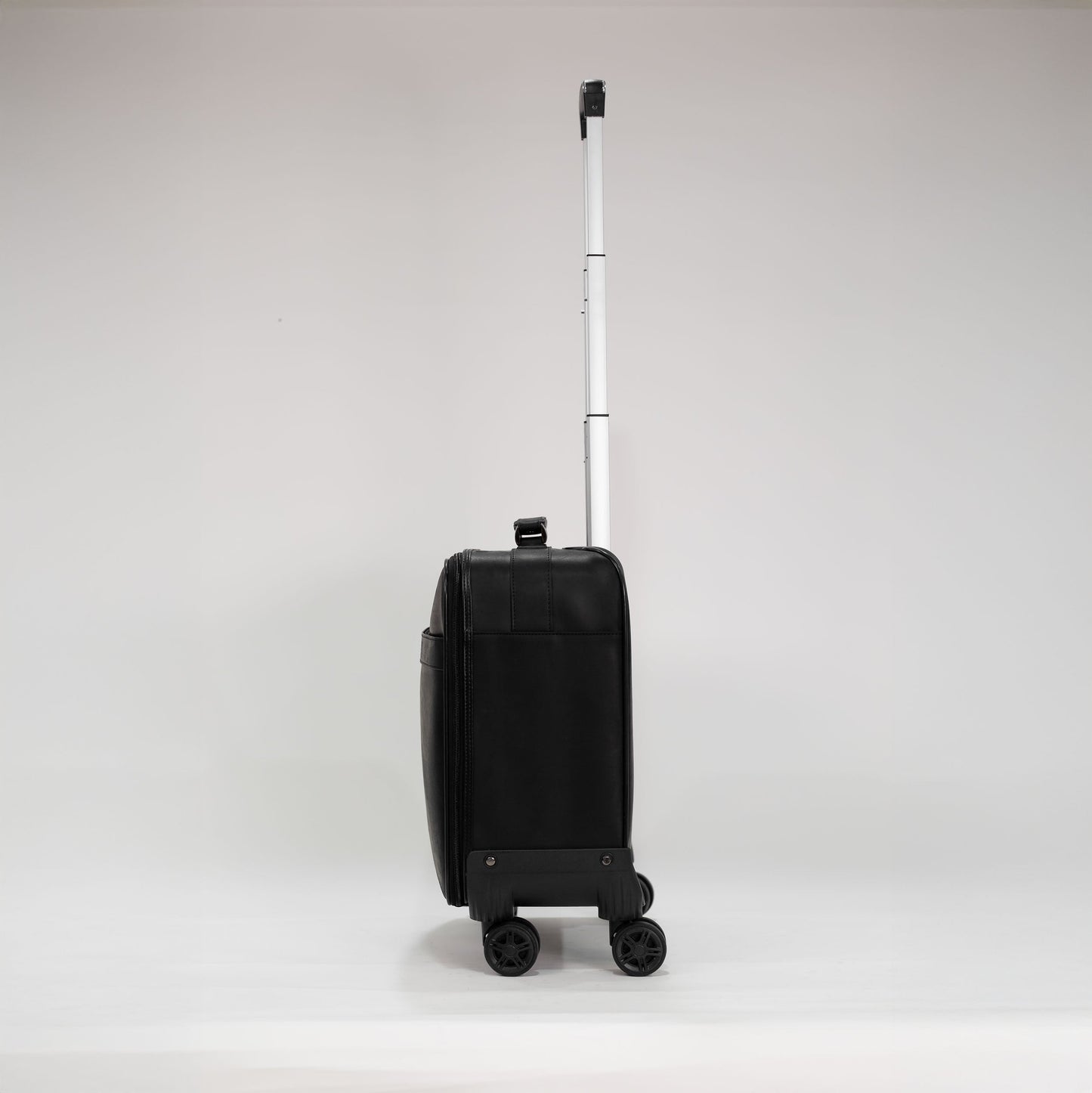 Belmont - Reclaimed Leather Suitcase - Black