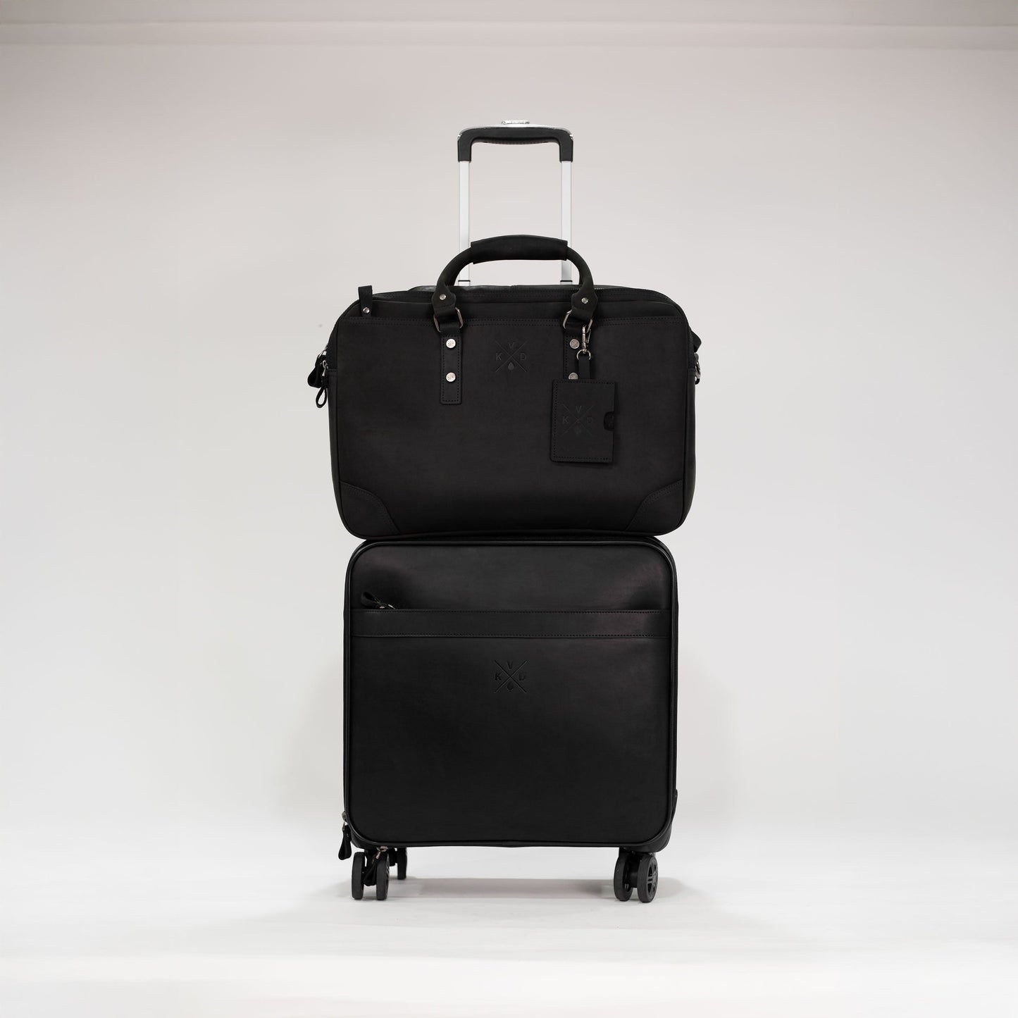 Longford  - Reclaimed Leather Briefcase - Black