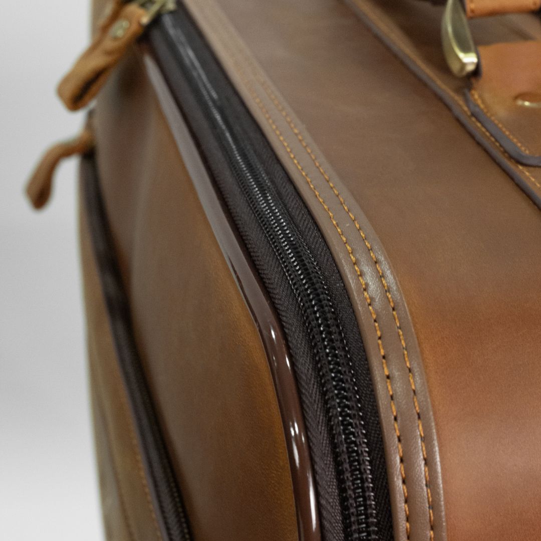 Belmont - Reclaimed Leather Suitcase - Tan