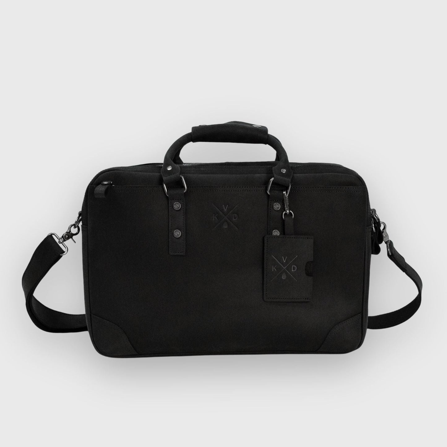 Longford  - Reclaimed Leather Briefcase - Black