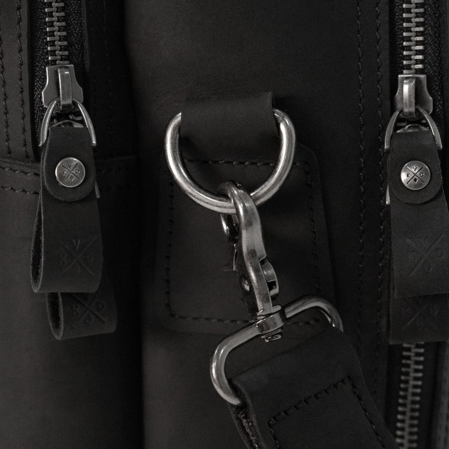 Longford  - Reclaimed Leather Briefcase - Black