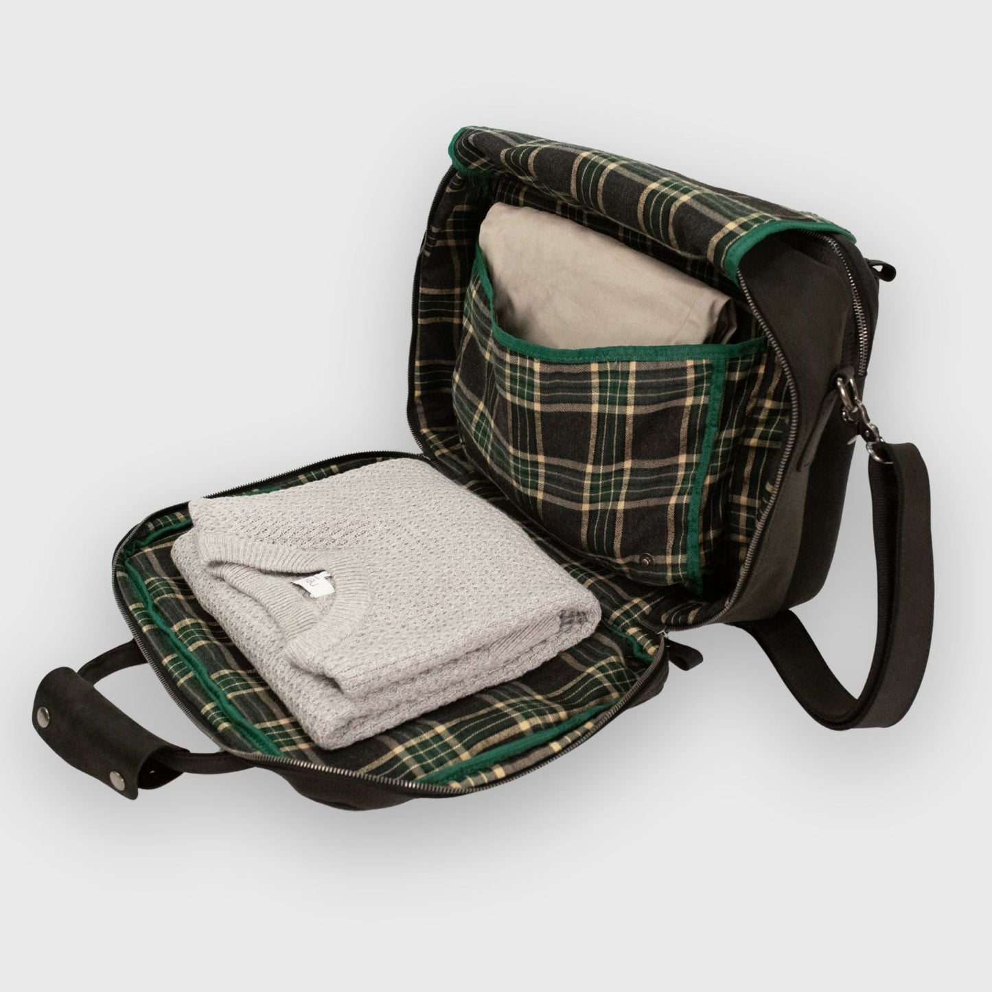 Longford  - Reclaimed Leather Briefcase - Black