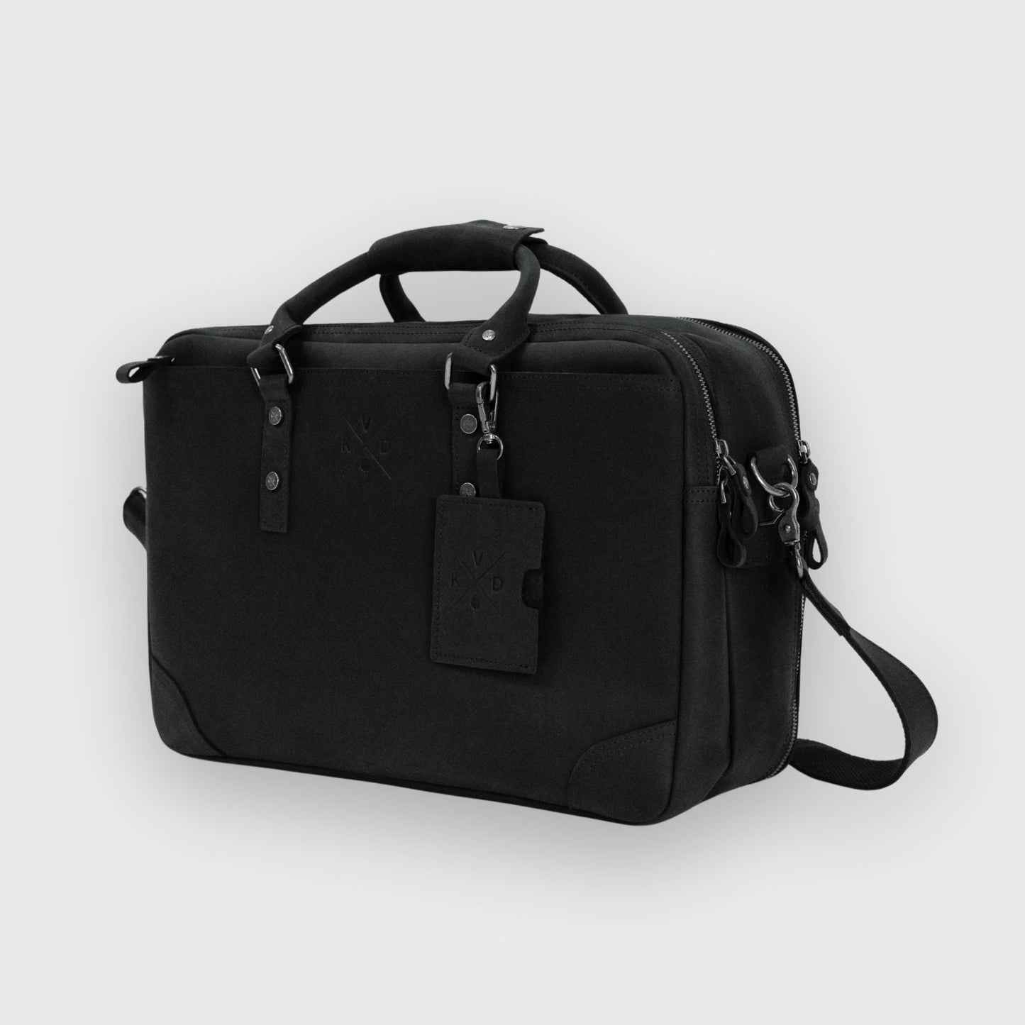 Longford  - Reclaimed Leather Briefcase - Black