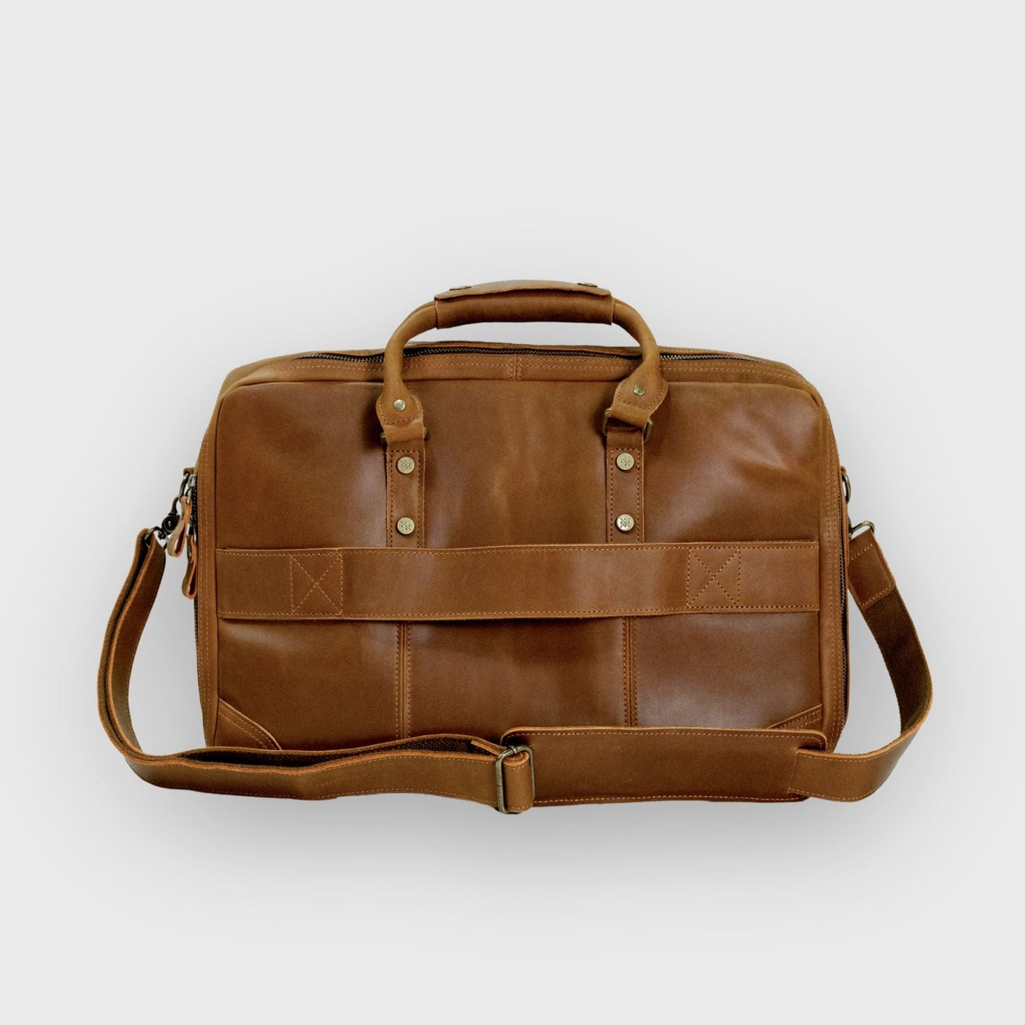 Longford - Reclaimed Leather Briefcase - Tan