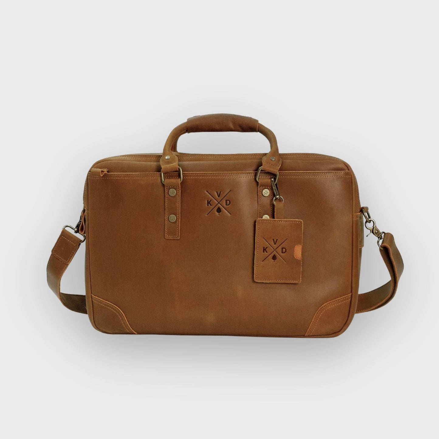 Longford - Reclaimed Leather Briefcase - Tan