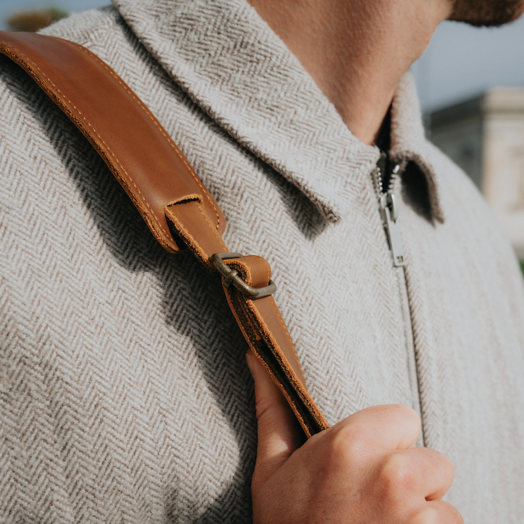 Longford - Reclaimed Leather Briefcase - Tan