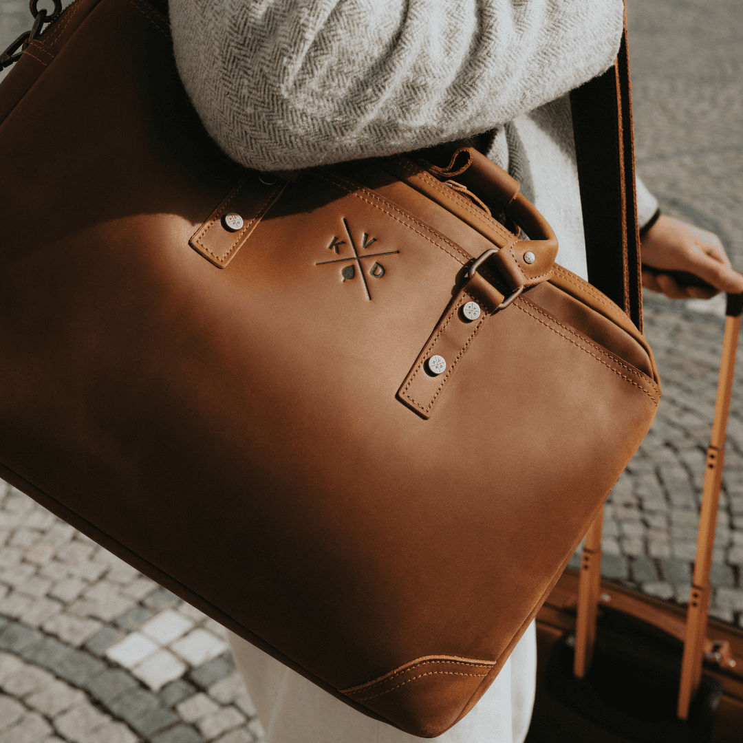 Longford - Reclaimed Leather Briefcase - Tan